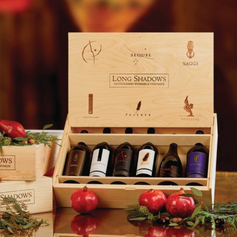 Long shadows holiday gift boxes